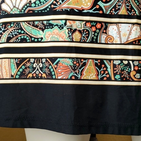 🆕️ Janette Plus U.S.A. Black Paisley Print Dress WOMEN'S SIZE: 1X - Picture 8 of 12